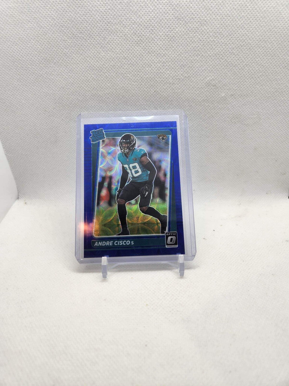 2021 Donruss Optic Andre Cisco Rated Rookie Blue Scope PRIZM Jaguars