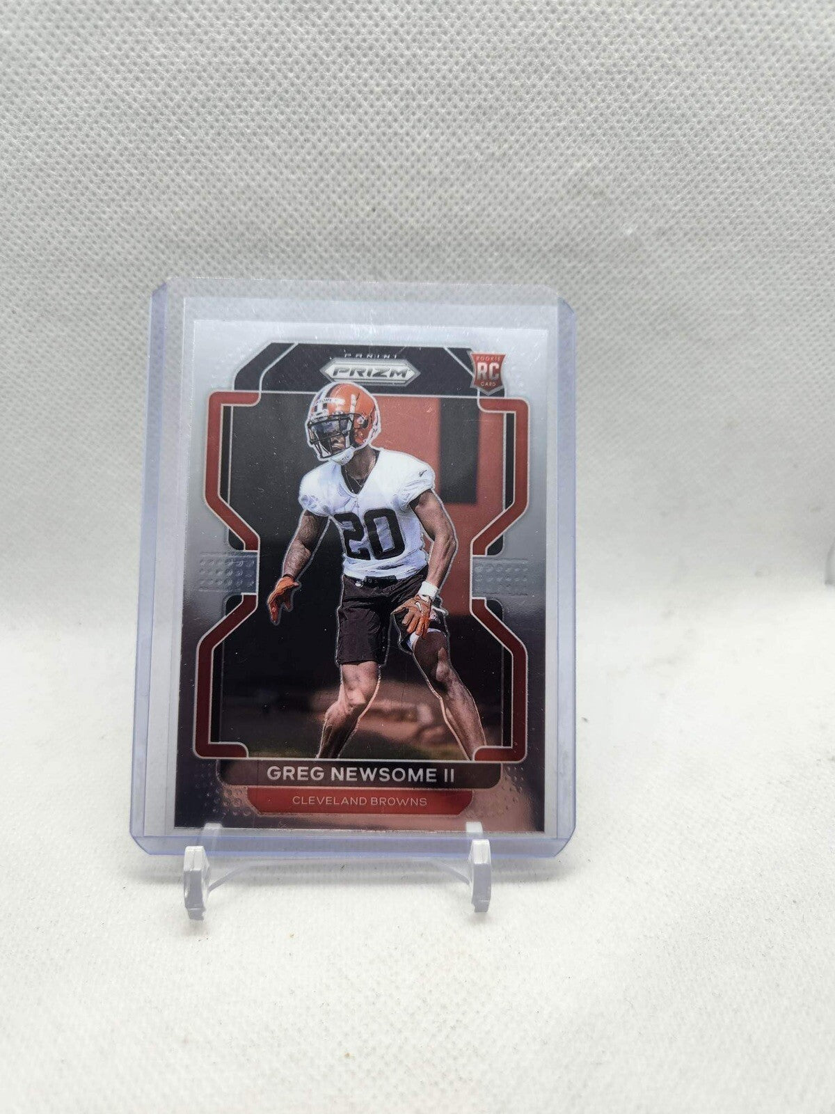 2021 Panini Prizm- Greg Newsome II Prizm Rookie-RC-#376 Cleveland Browns