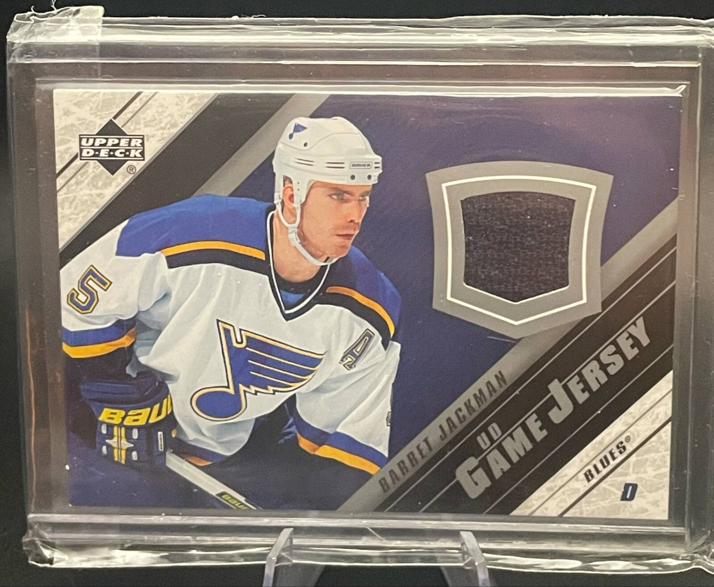 2005-06 Upper Deck SERIES 2 Hockey BARRET JACKMAN #J2-BJ UD GAME JERSEY