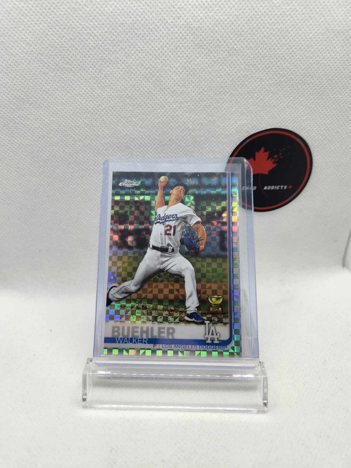 2019 Topps Chrome Walker Buehler Prism Refractor Los Angeles Dodgers