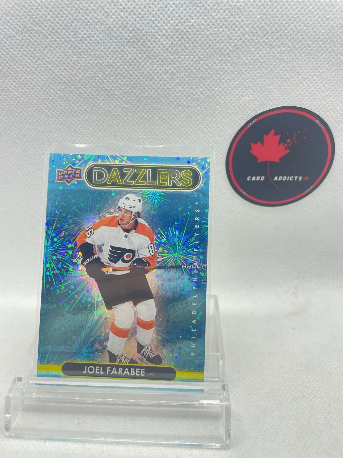 Joel Farabee 2021-22 Upper Deck Dazzlers Blue