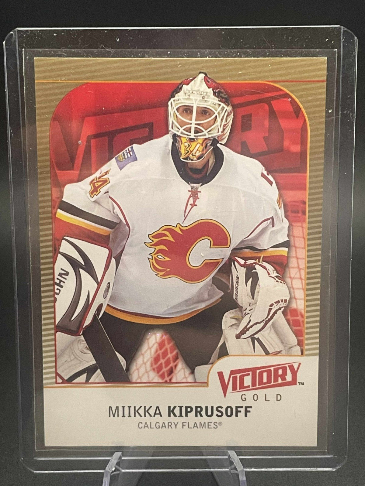 2009-10 Upper Deck Victory Gold Miikka Kiprusoff Calgary Flames #31 REF I