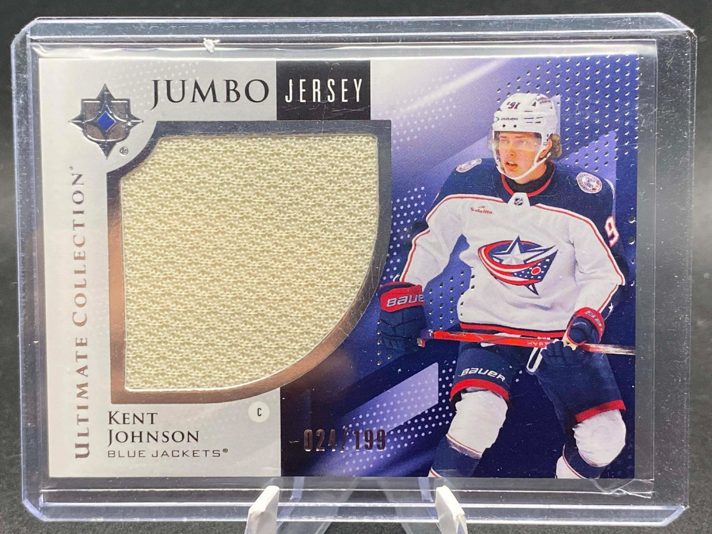 2024 UPPER DECK ULTIMATE COLLECTION #24 KENT JOHNSON JUMBO JERSEY /199