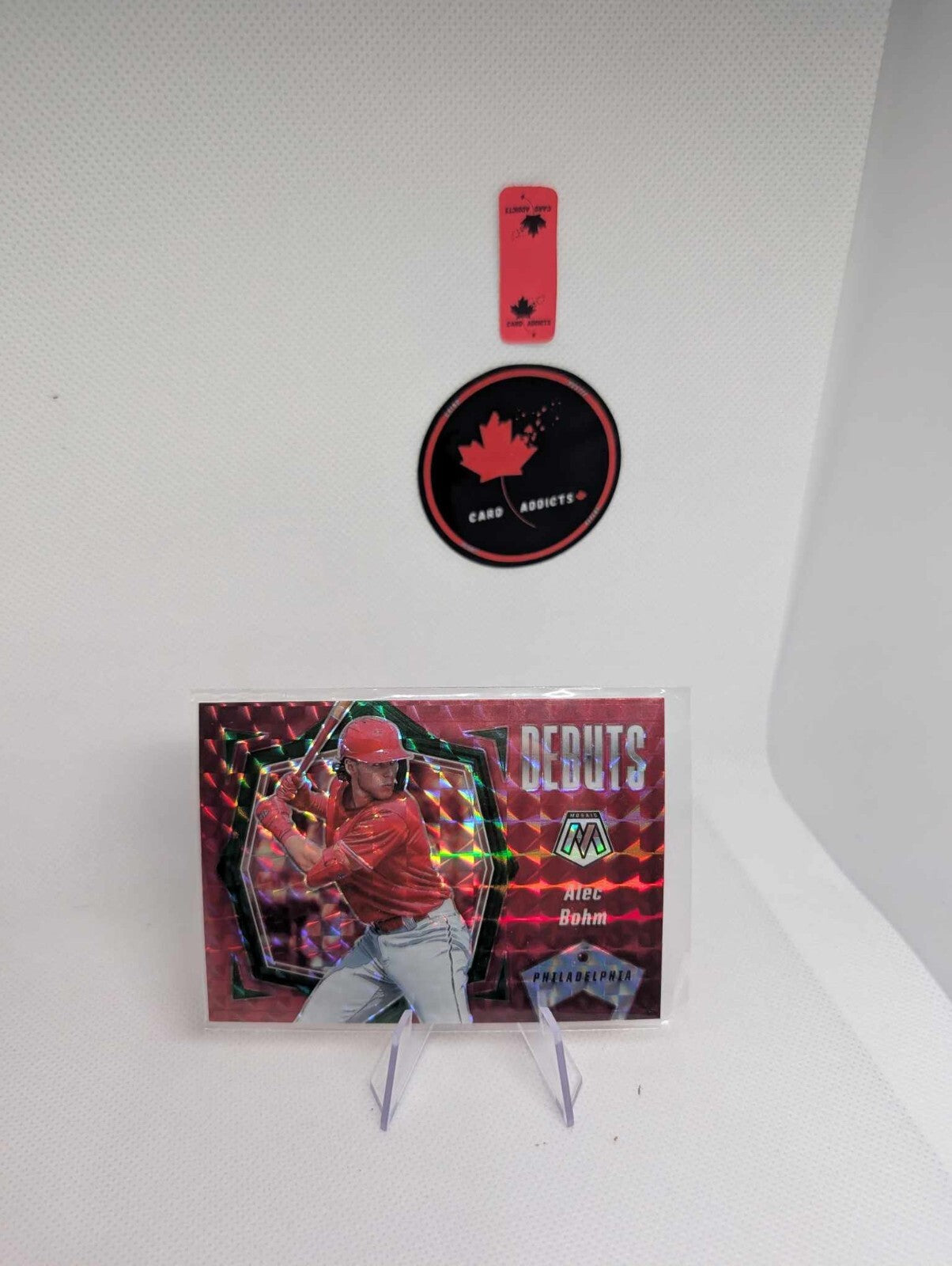 2021 Mosaic ALEC BOHM Debuts RC Red PRIZM #PD20 Rookie Philadelphia Phillies