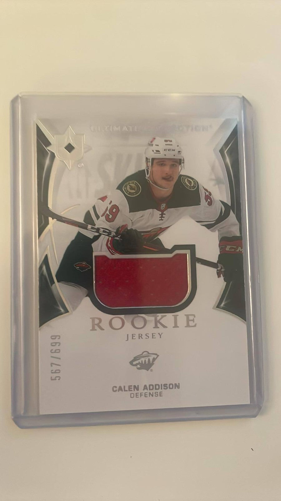 21/22 UPPER DECK PREMIER ROOKIES JERSEY Calen Addison #132 /699