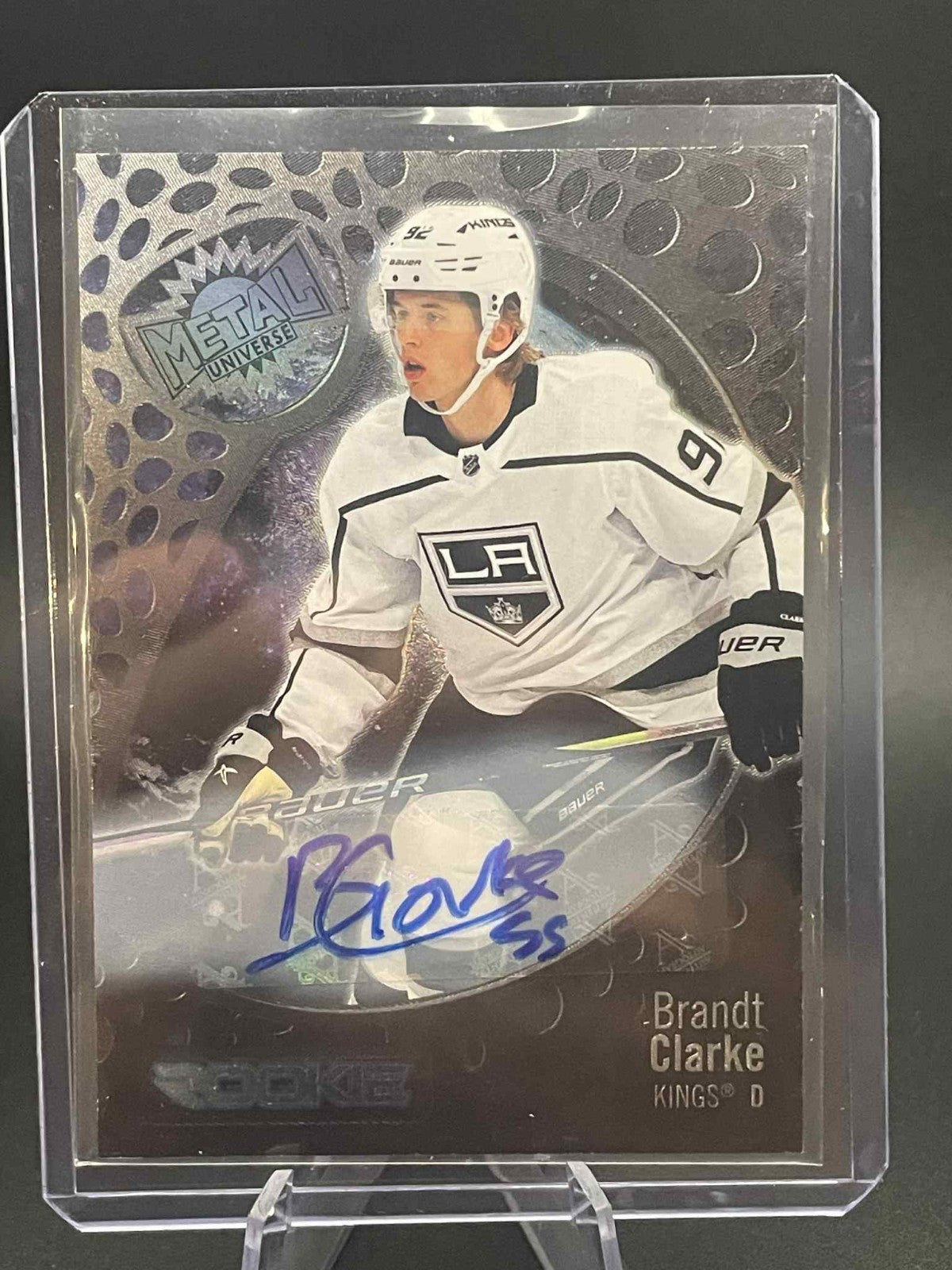 2022 Skybox Metal Universe Rookies Silver FX /349 Brandt Clarke Rookie Auto RC