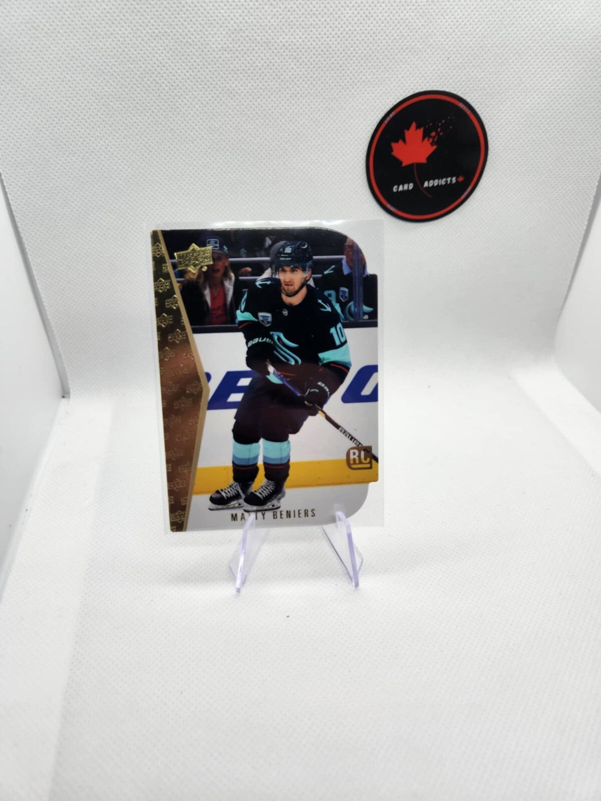 MATTY BENIERS 2022-23 UPPER DECK RETRO DIE CUT TRIBUTE #RDT-3 SEATTLE KRAKEN