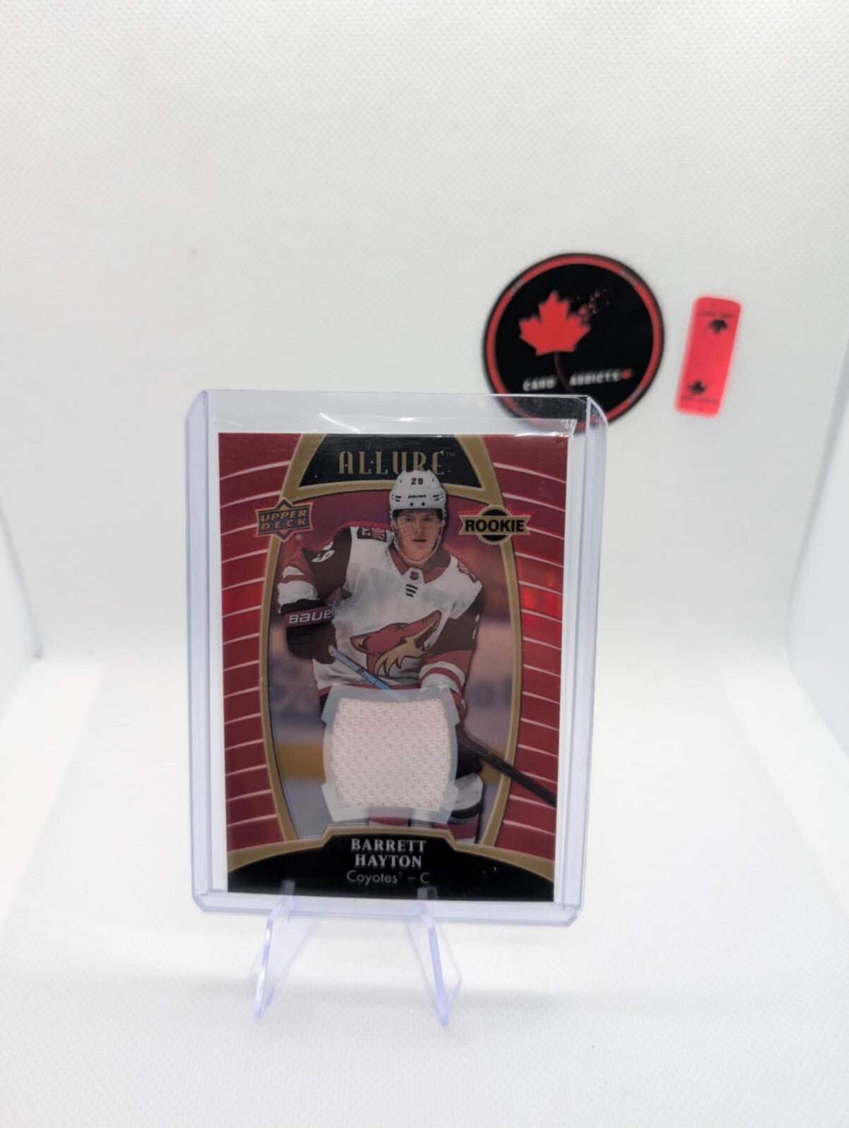 2019-20 Allure Hockey Barrett Hayton Red Rainbow Jersey Rookie #97