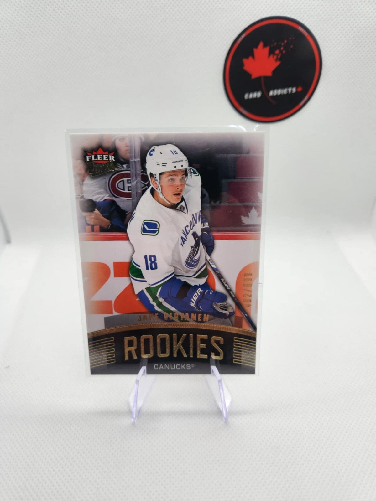 Jake Virtanen SER /699 2015-16 Fleer Showcase Ultra Rookies #U17 Vancouver