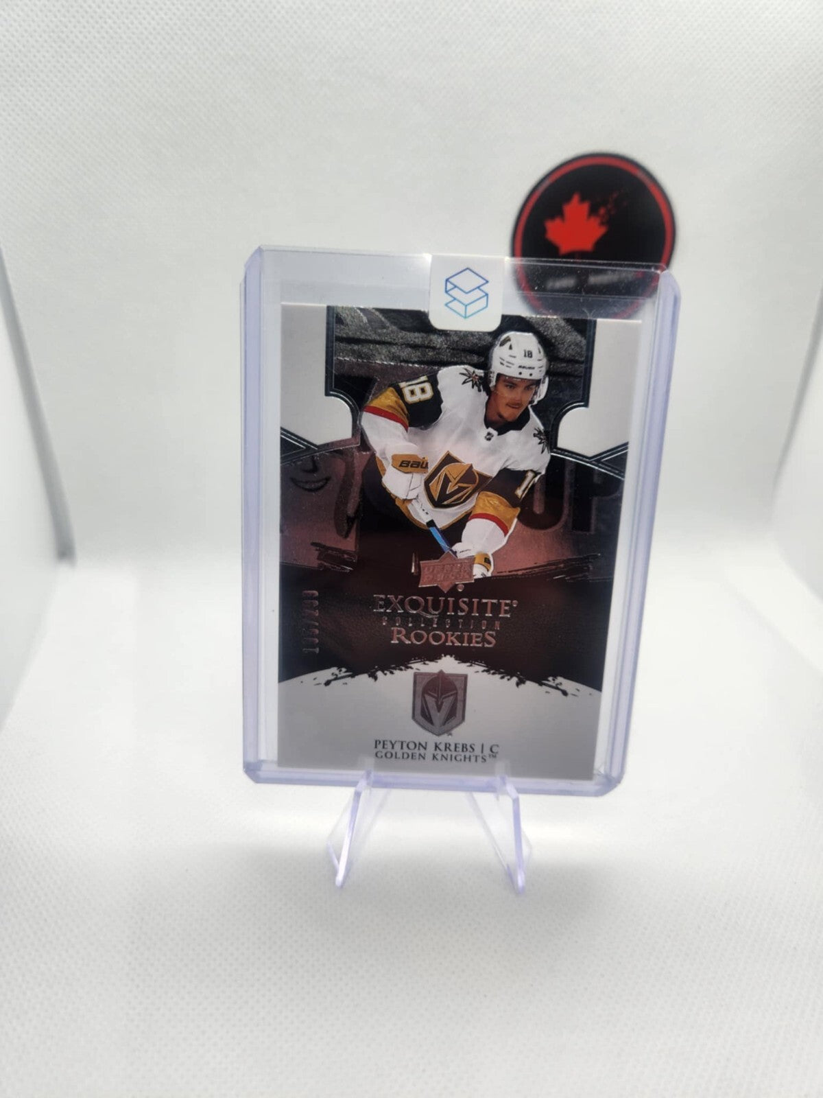 2020-21 Upper Deck Exquisite Collection Rookies #R7 Peyton Krebs /299