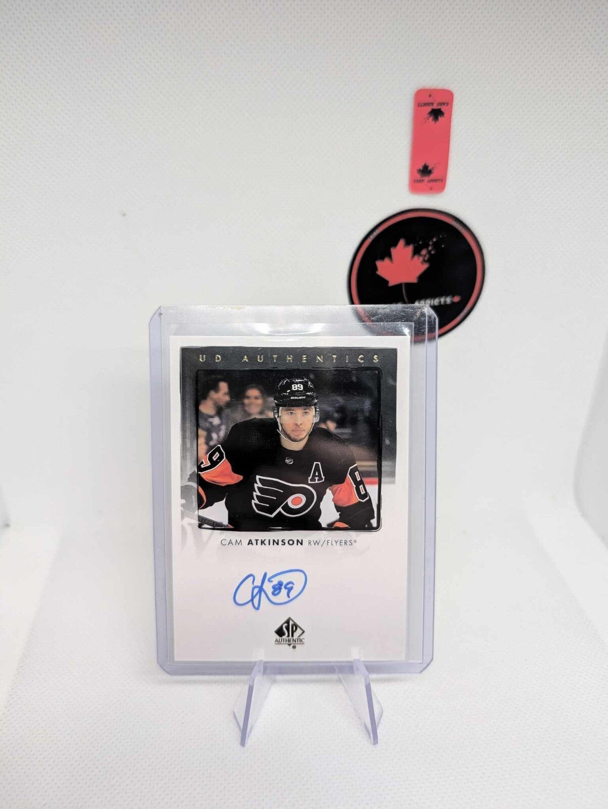 2022-23 NHL UD SP Authentic Cam Atkinson Auto UD Authentics