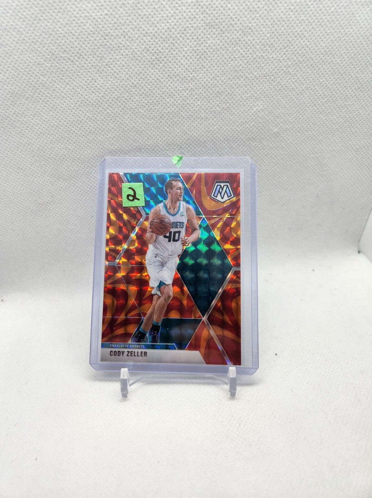 2019-20 Panini Mosaic basketball Orange Reactive prizm Cody Zeller #92