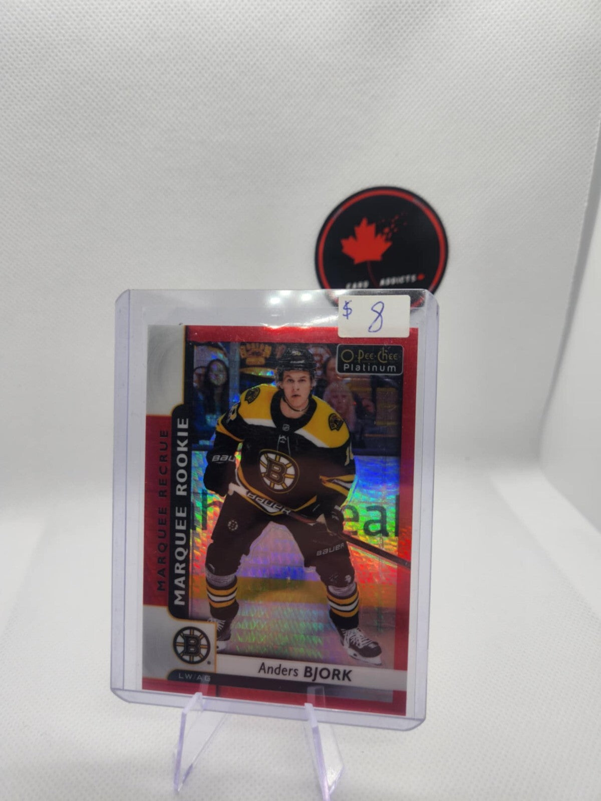 2017-18 OPC Platinum Red Prism Marquee Rookies #172 Anders Bjork /199