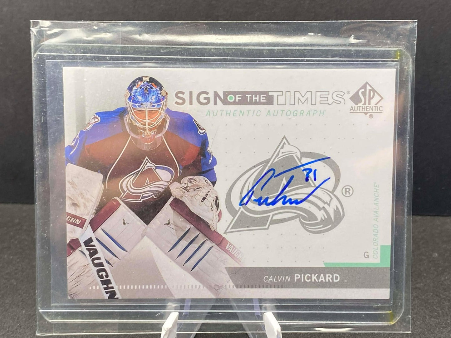 2013-14 Sp Authentic Calvin Pickard Sign Of The Times