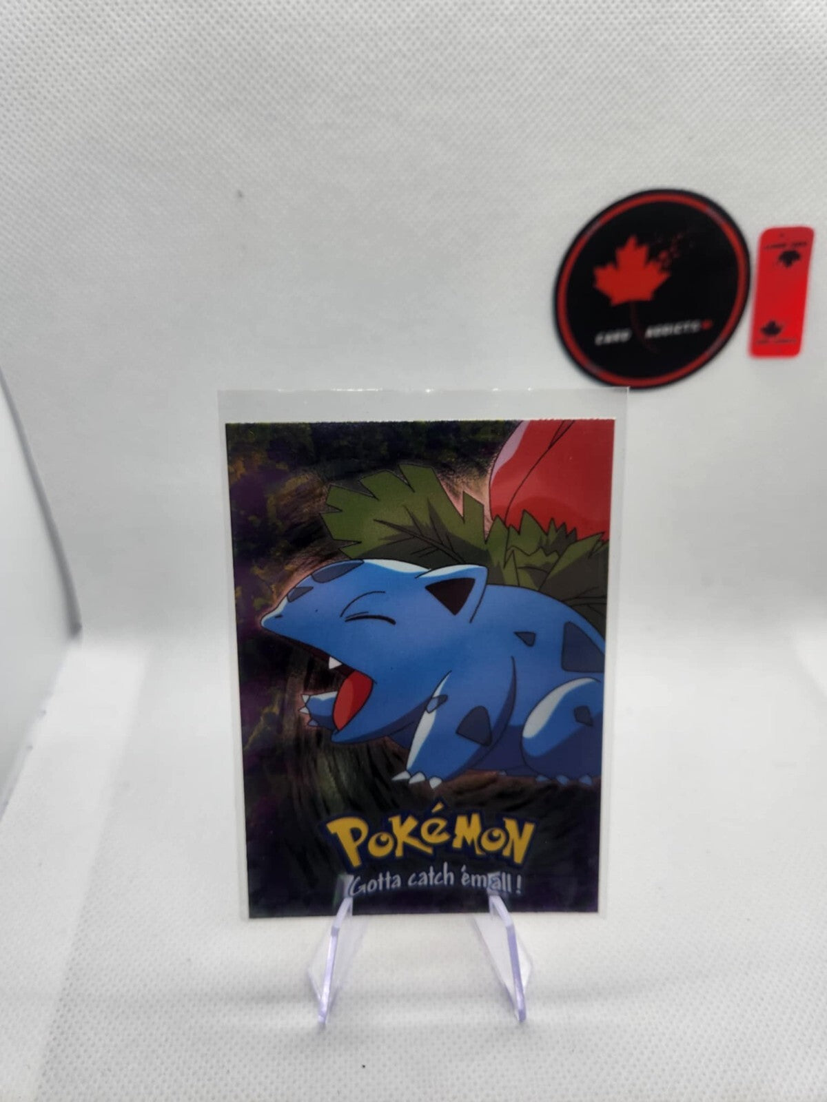 1999 Topps Pokemon First Movie Silver Foil Blue Logo CARD E2 STAGE 2 IVYSAUR