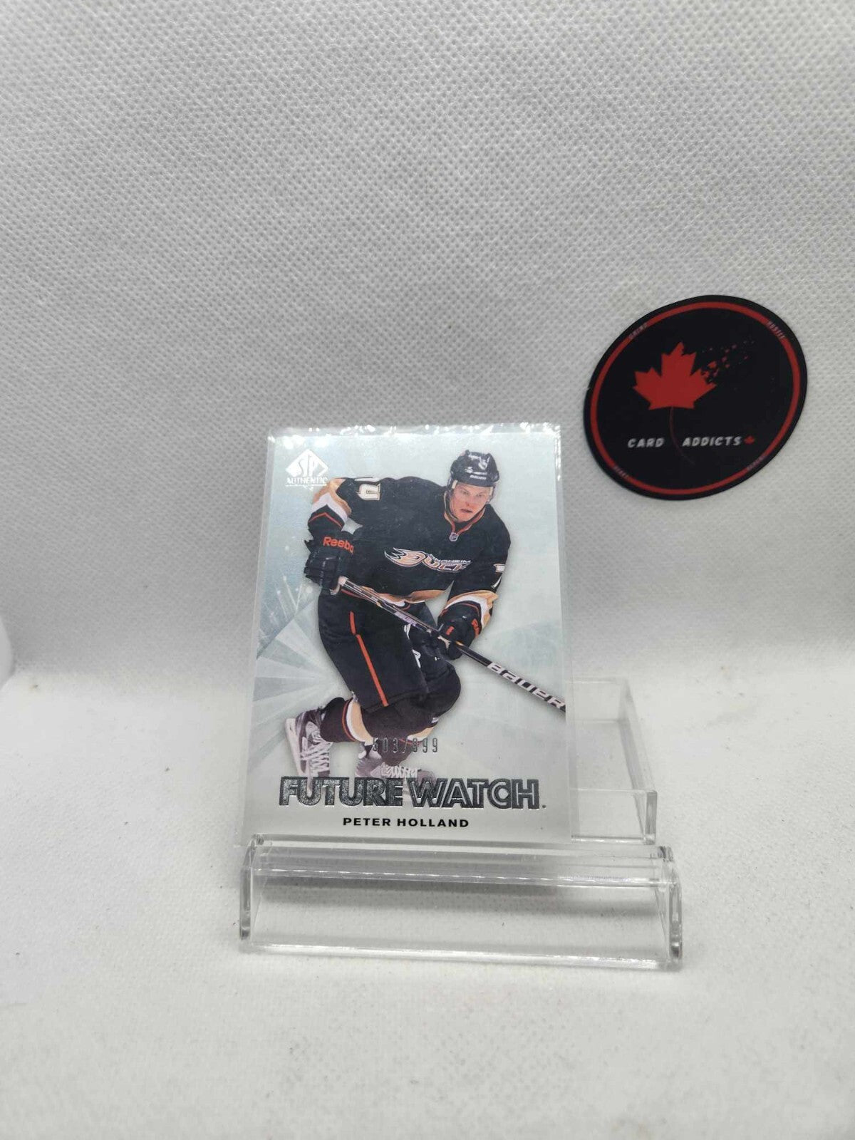 Peter Holland Anaheim Ducks 2011-12 SP Authentic Future Watch /999 #181