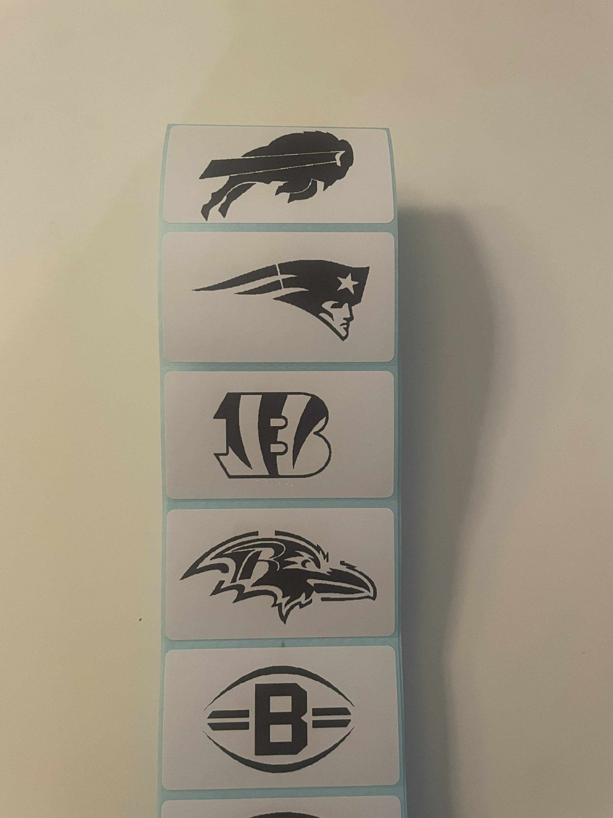Set of 32 High-Quality Stickers of All NFL Teams To Sort Your Cards
