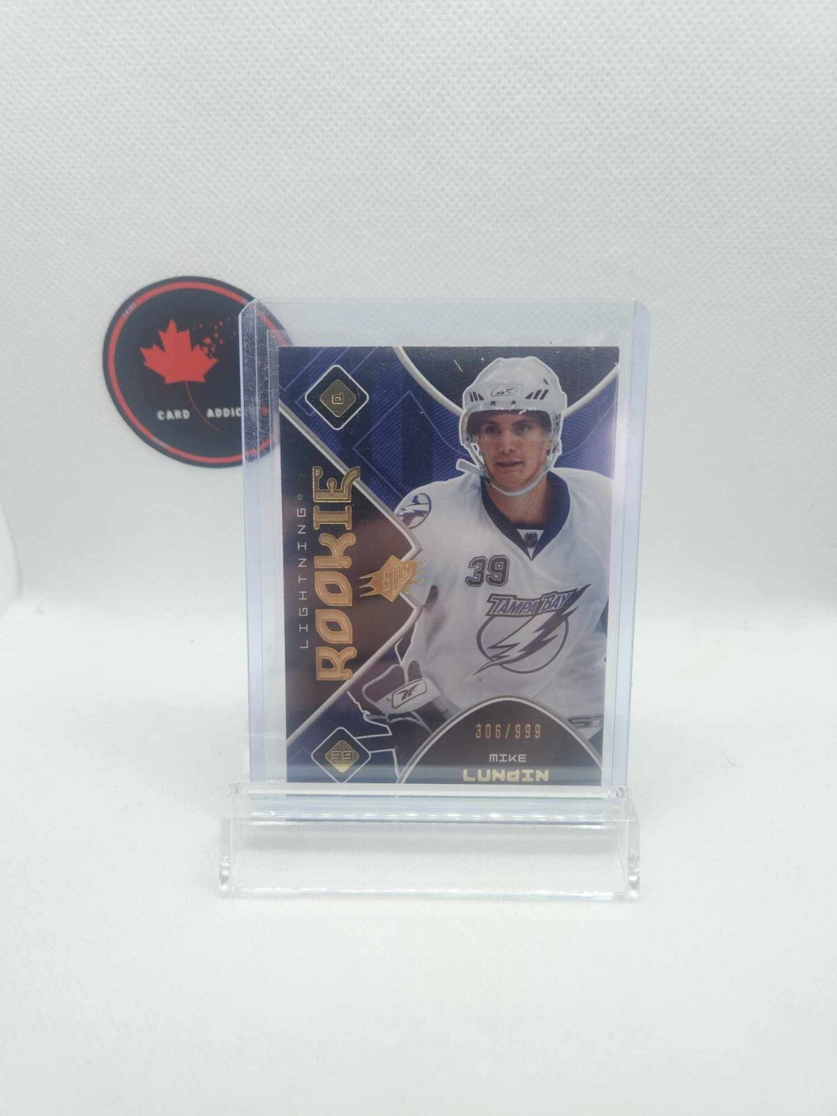 2007-08 Upper Deck UD SPX MIKE LUNDIN #178 /999 Rookie RC