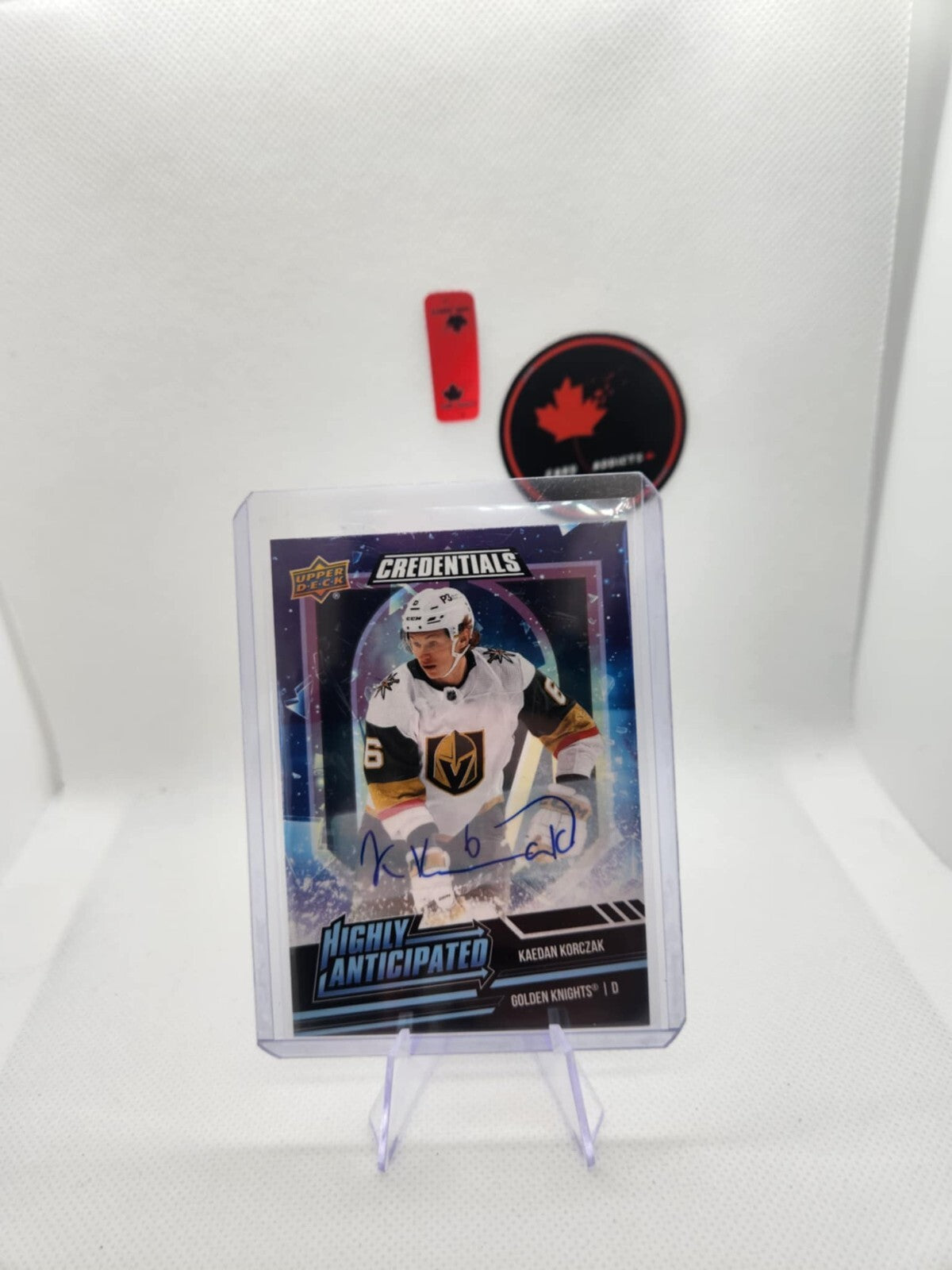 2022-23 Upper Deck Credentials Highly Anticipated Kaedan Korczak Rookie Auto RC