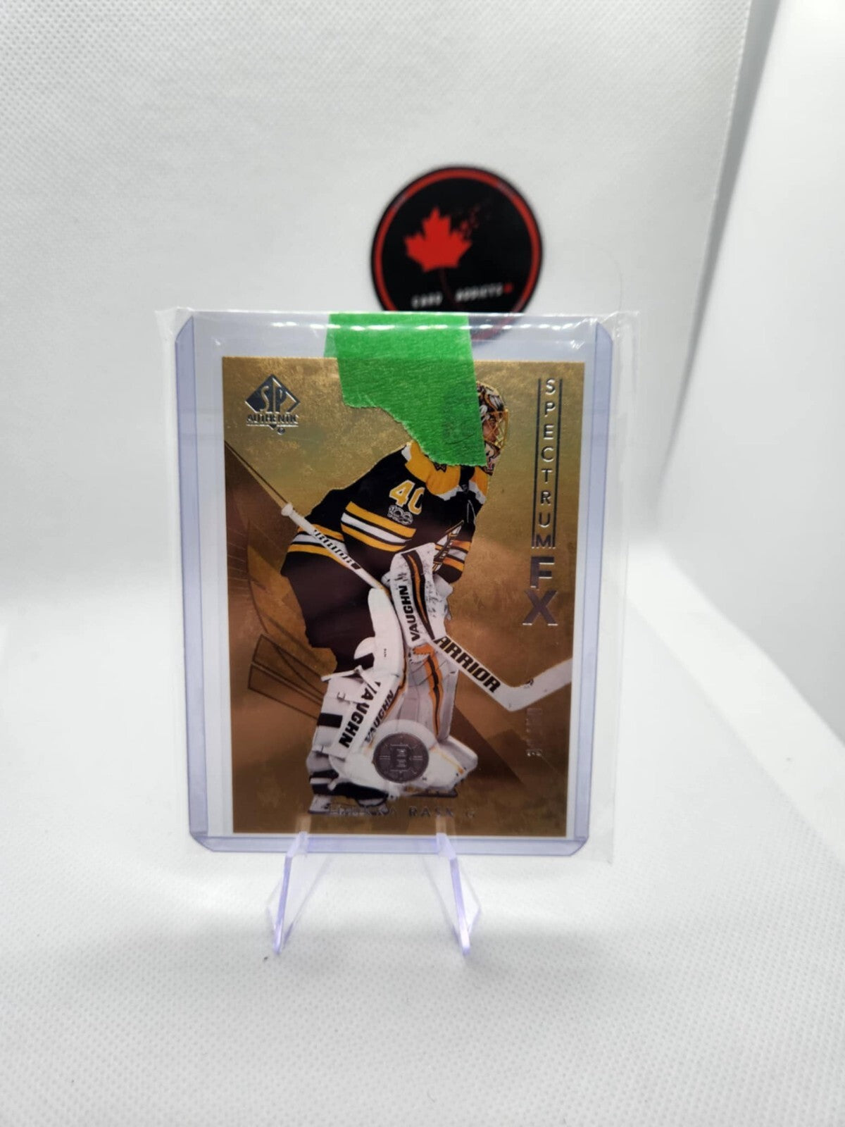 2017-18 SP Authentic Spectrum FX Gold #S31 Tuukka Rask /50 Boston Bruins