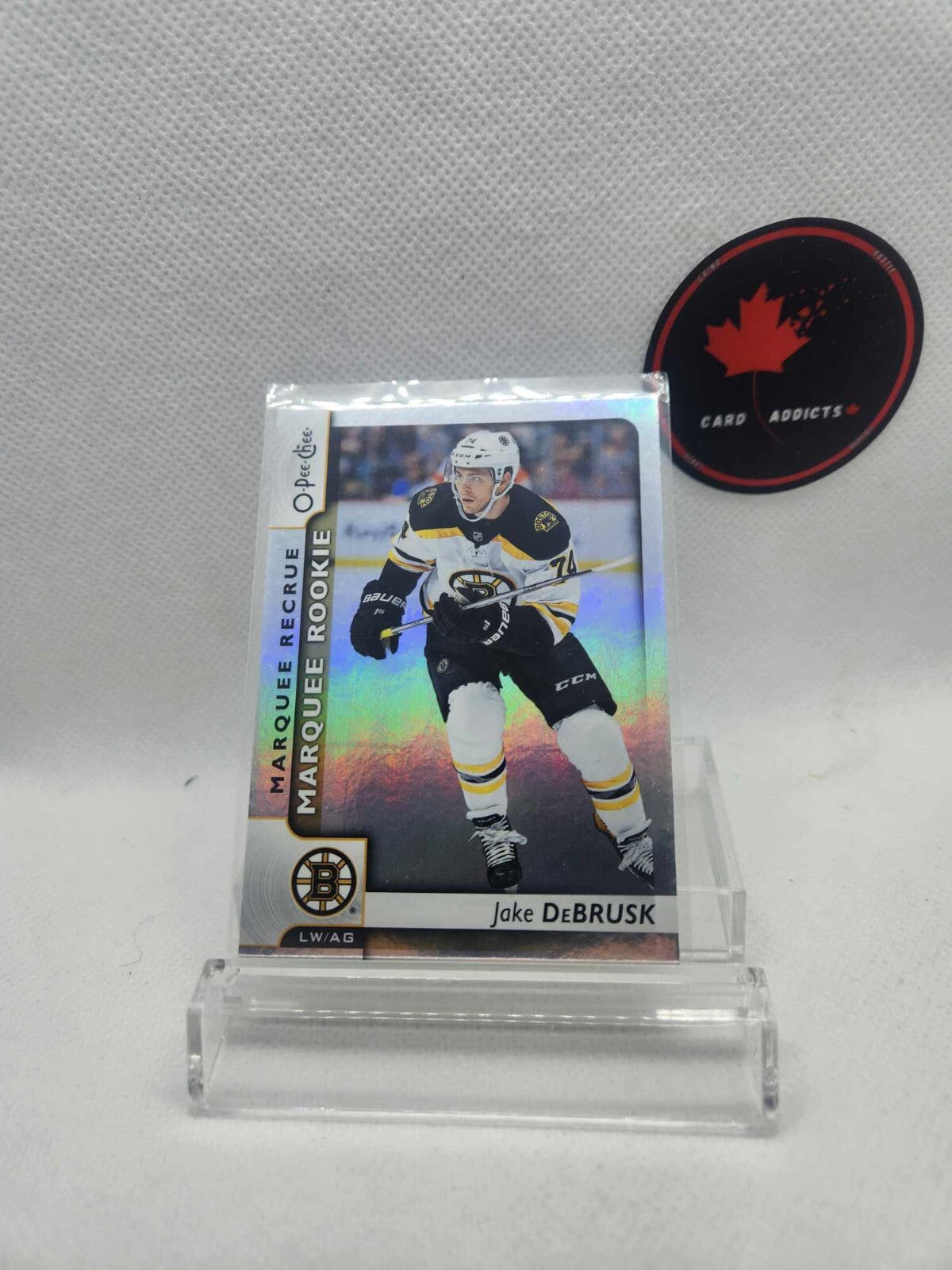 2017-18 O-Pee-Chee Platinum Silver Jake DeBrusk 187 Marquee Rookie Boston Bruins