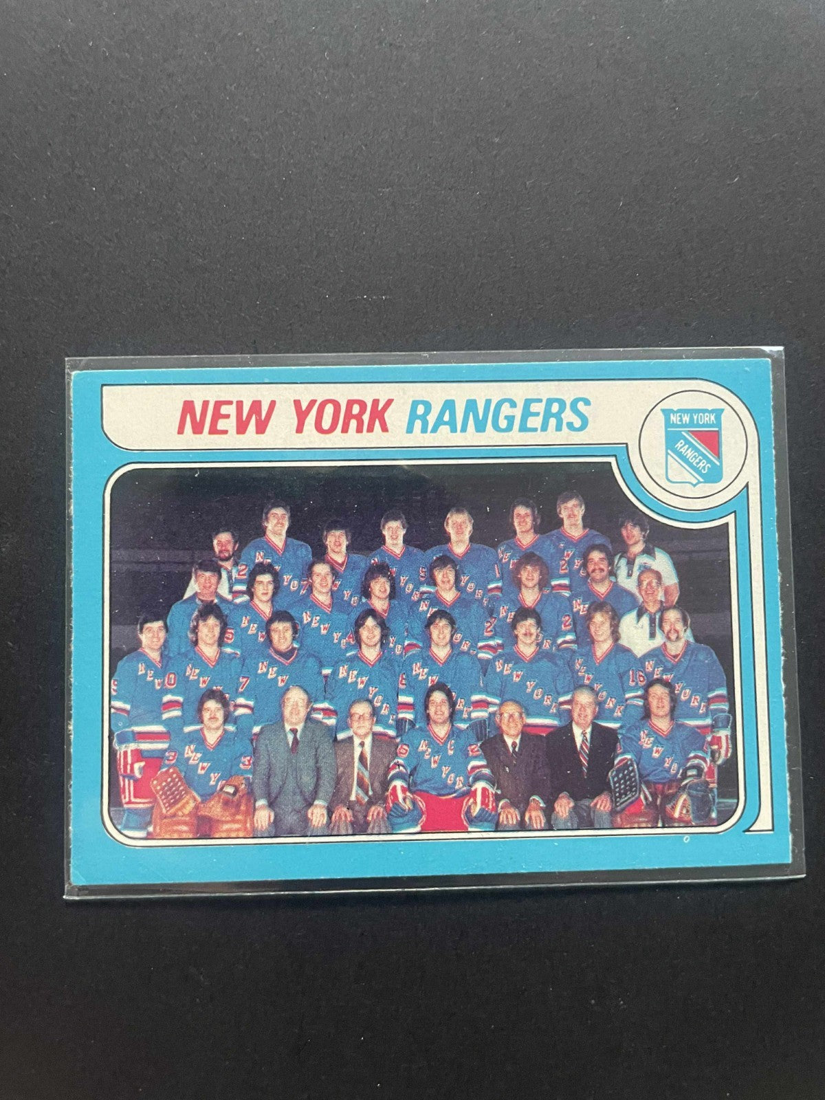 1979-80 OPC TEAM CHECKLIST NHL HOCKEY CARD #254 NEW YORK RANGERS UNMARKED