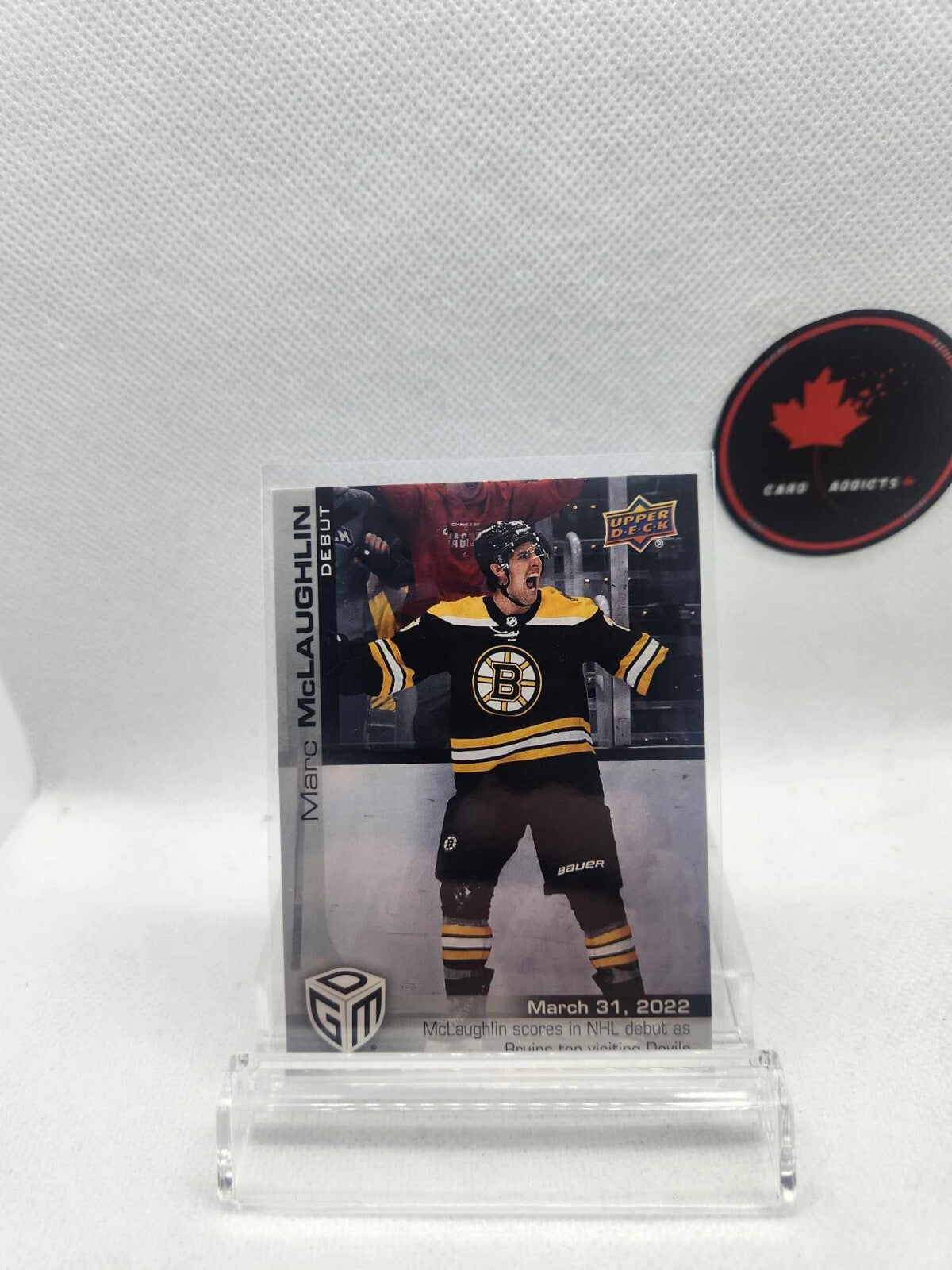 2021-22 Upper Deck Game Dated Moments Mark McLaughlin /999