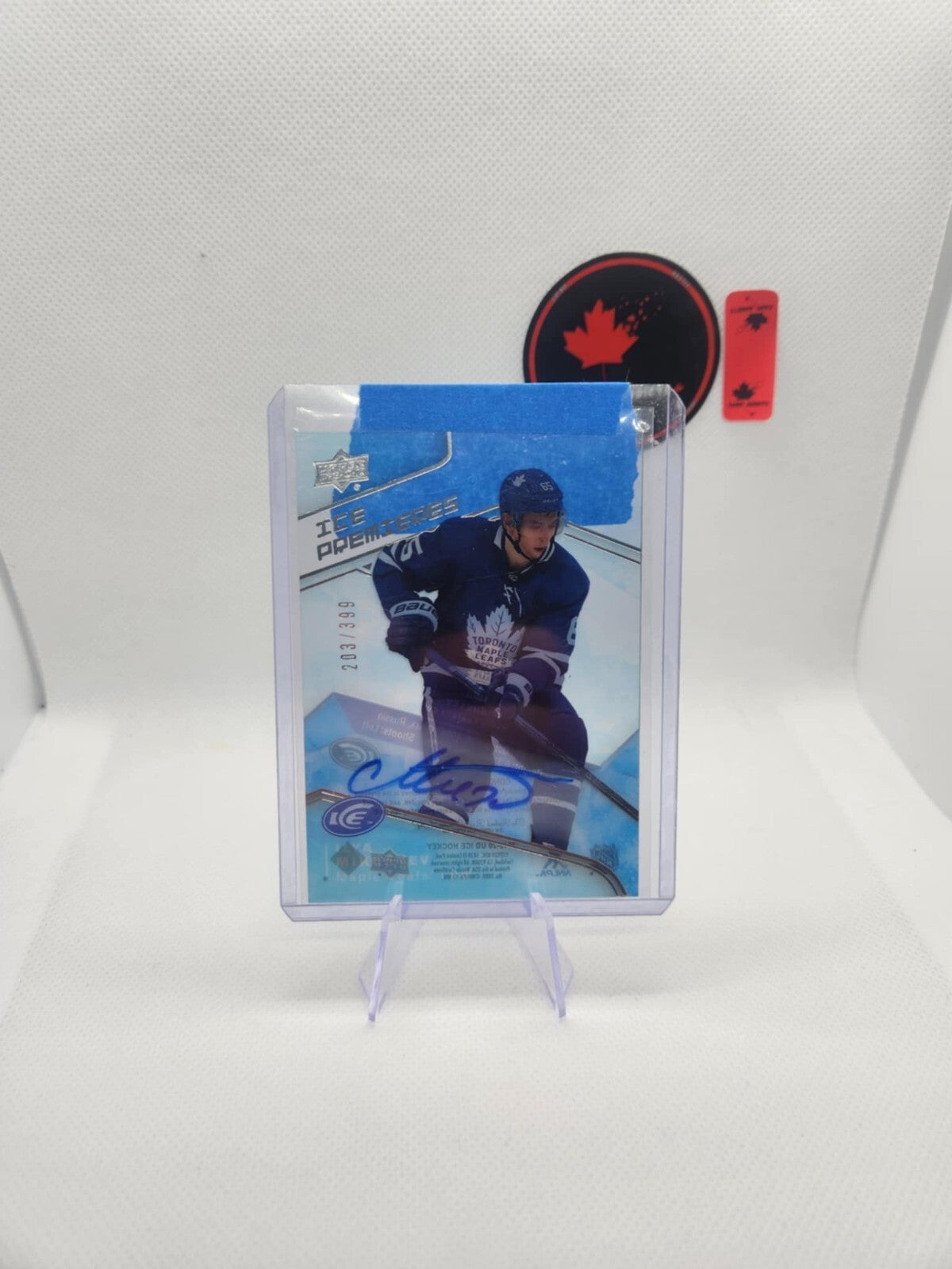 ILYA MIKHEYEV ICE PREMIERES AUTO /399 19-20 UD ICE ROOKIE CARD TORONTO