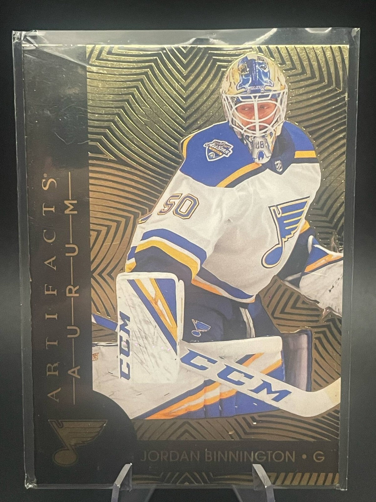 2020-21 Upper Deck Artifacts Aurum Jordan Binnington St. Louis Blues #A-3