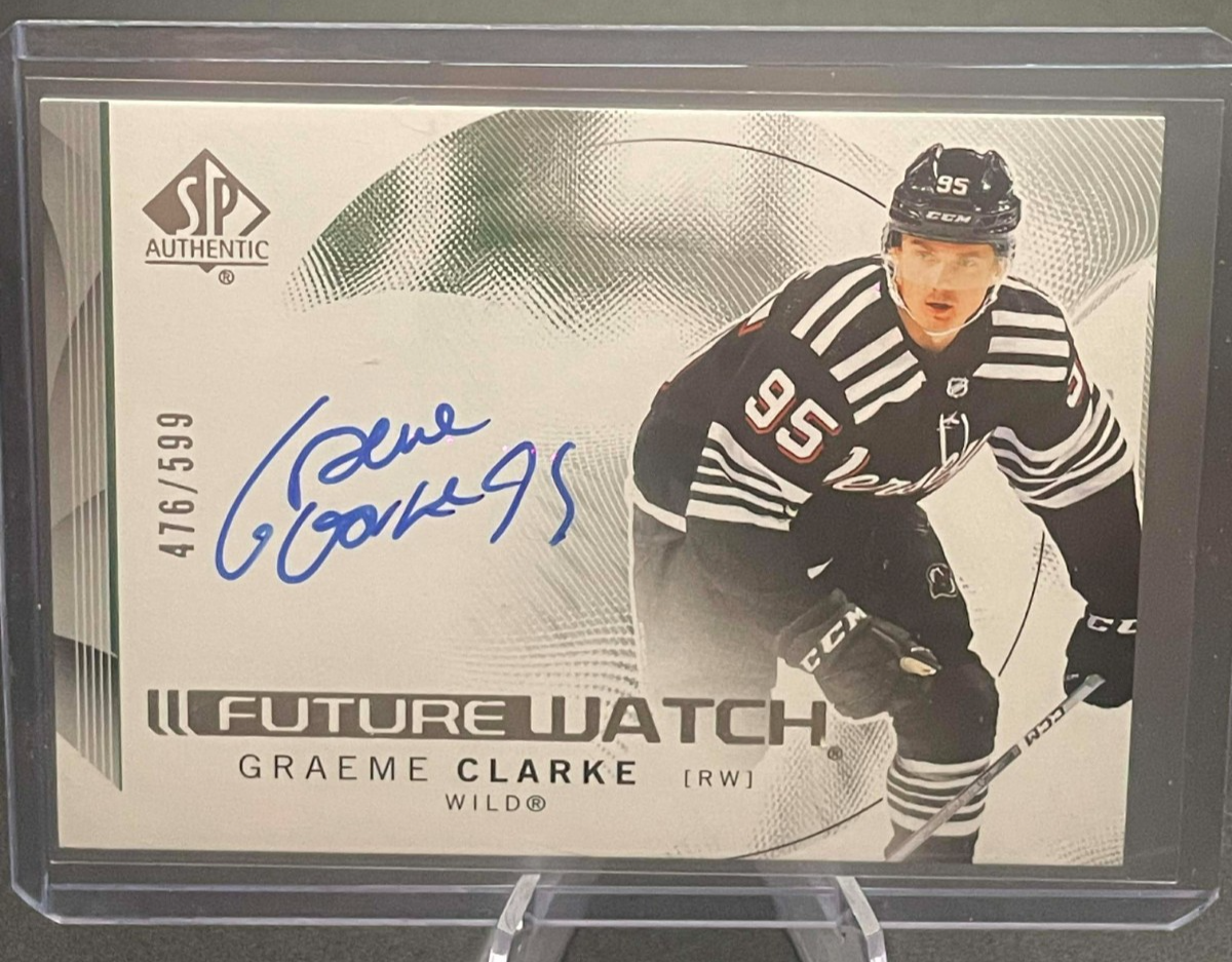 2024-25 SP Authentic Future Watch Horizontal Auto #108 Graeme Clarke RC /599