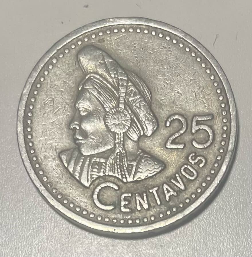 Guatemala 25 Centavos 1997 Circulated REF I