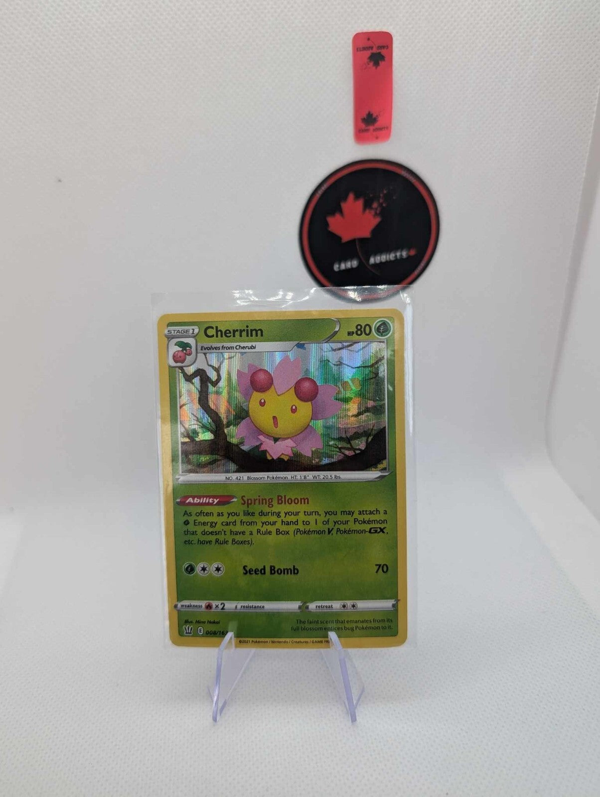 Pokemon TCG Cherrim 008/163 Reverse Holo Battle Styles