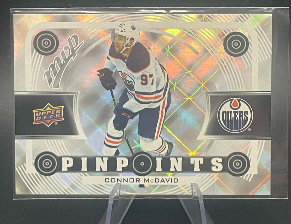 2022-23 Upper Deck MVP Connor McDavid Edmonton Oilers Pinpoints