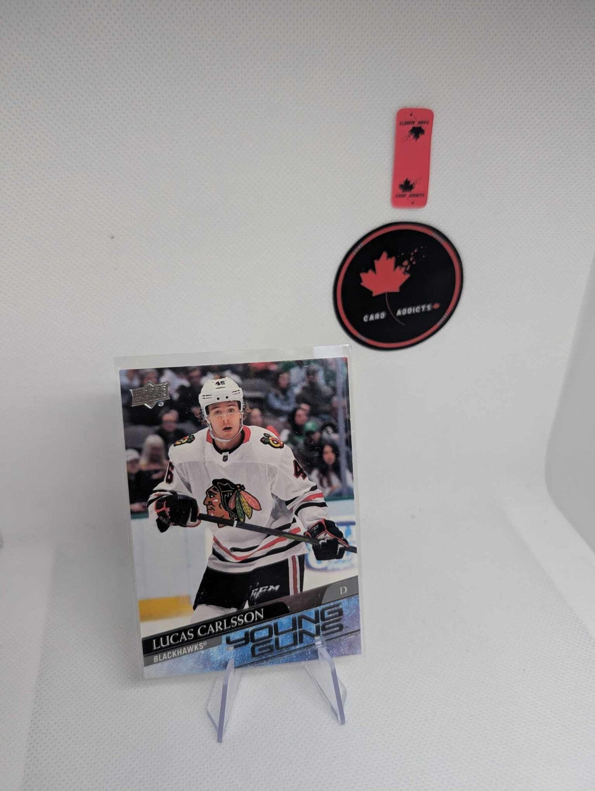 Lucas Carlsson 2020-21 Upper Deck Young Guns #212 Rookie Blackhawks