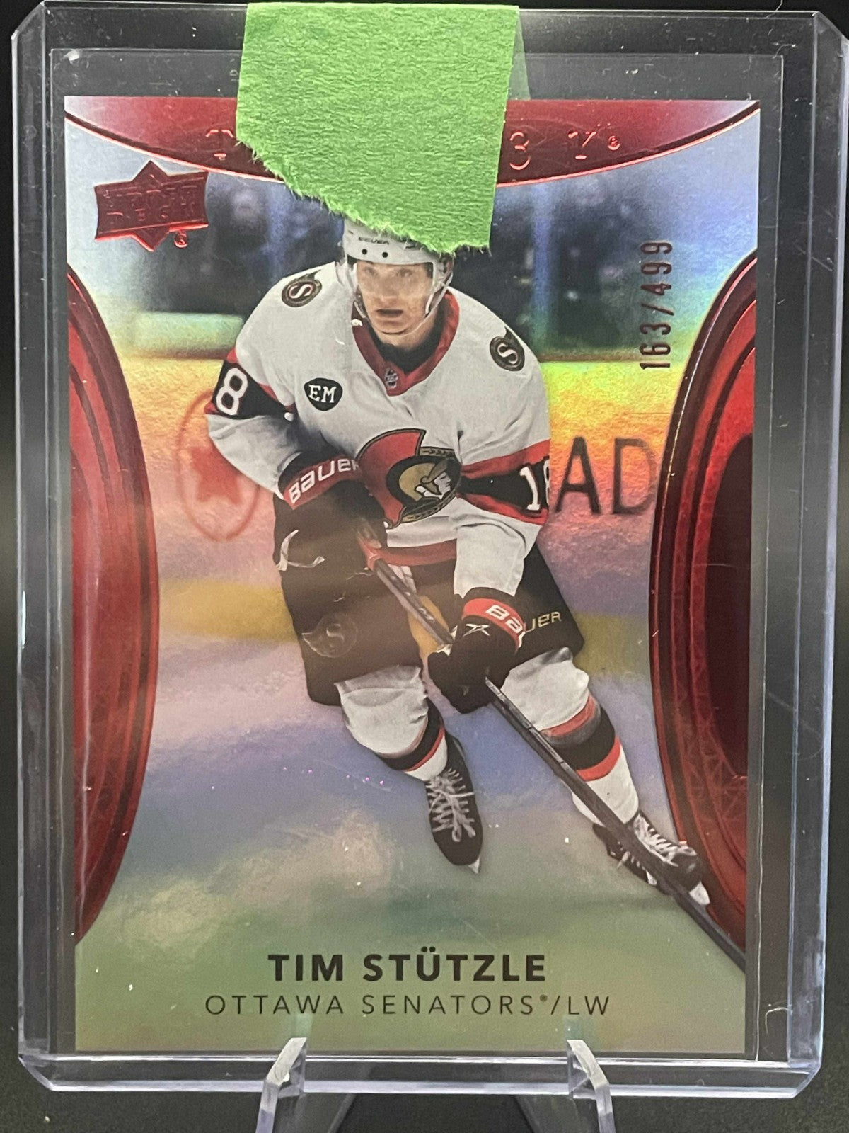 Tim Stutzle /499 Red Trilogy Ottawa Senators 2022-23 Trilogy Hockey
