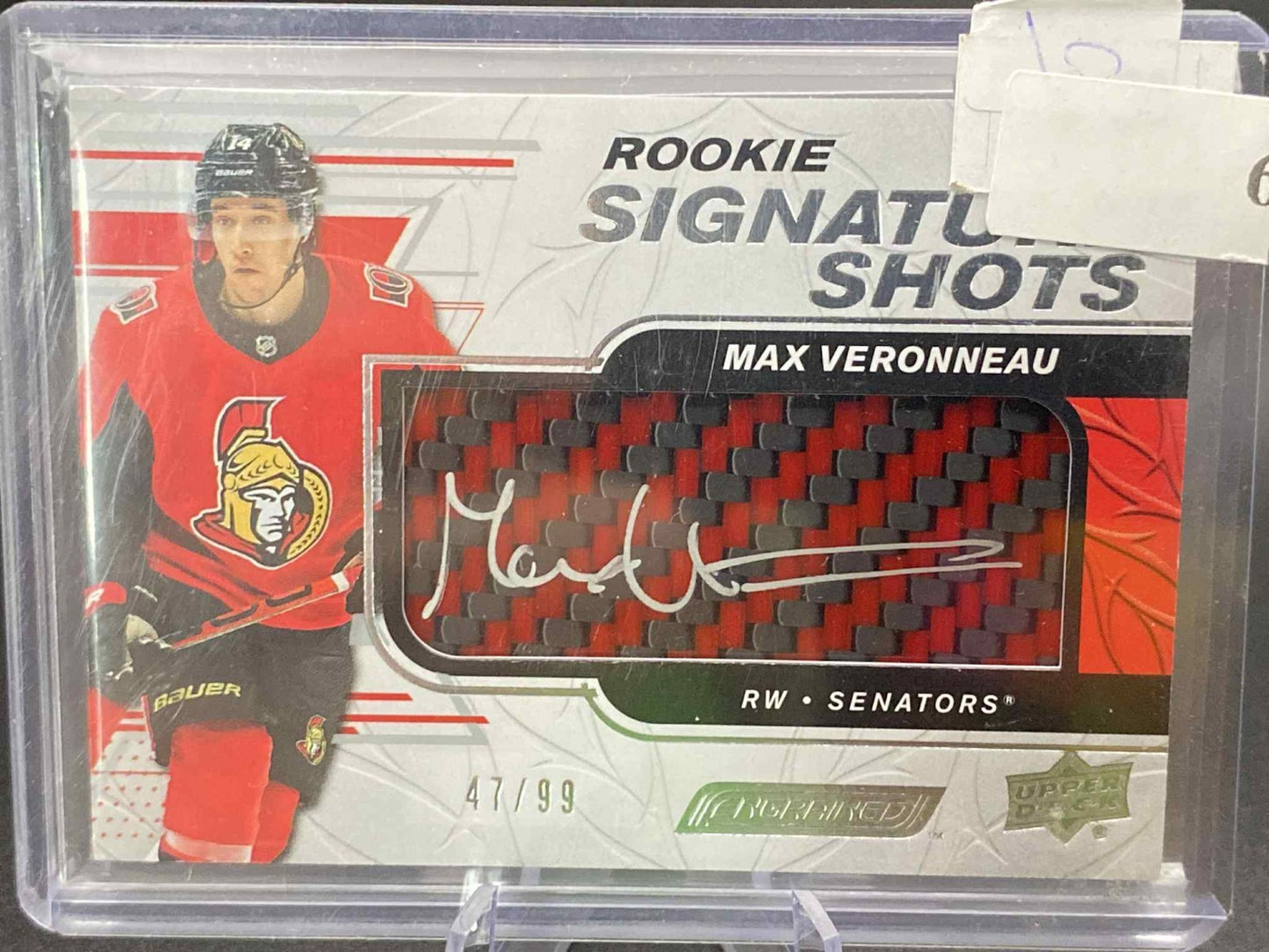 2019-20 Upper Deck Engrained Rookie Signature Shots Maz Veronneau #RSS-MV /249