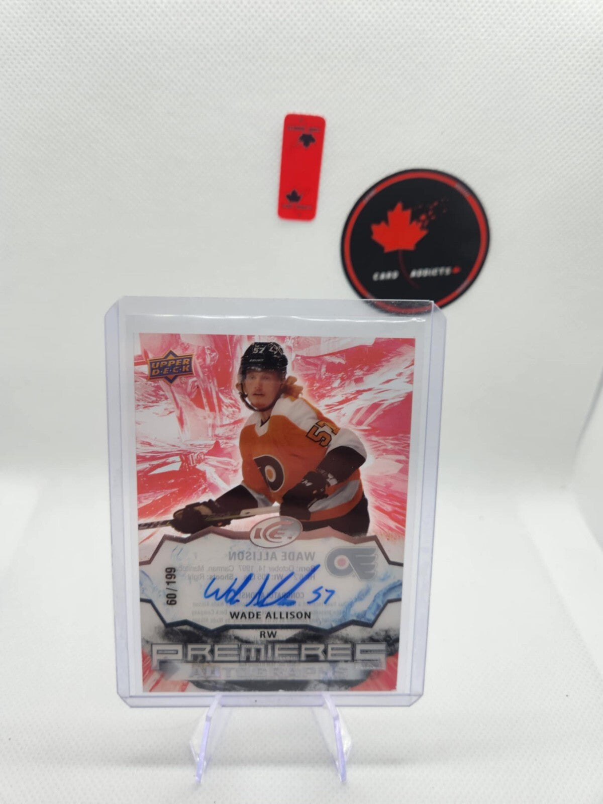 2021-22 Upper Deck Ice Premiers Auto #IPA-WA Wade Allison! /199! SP!