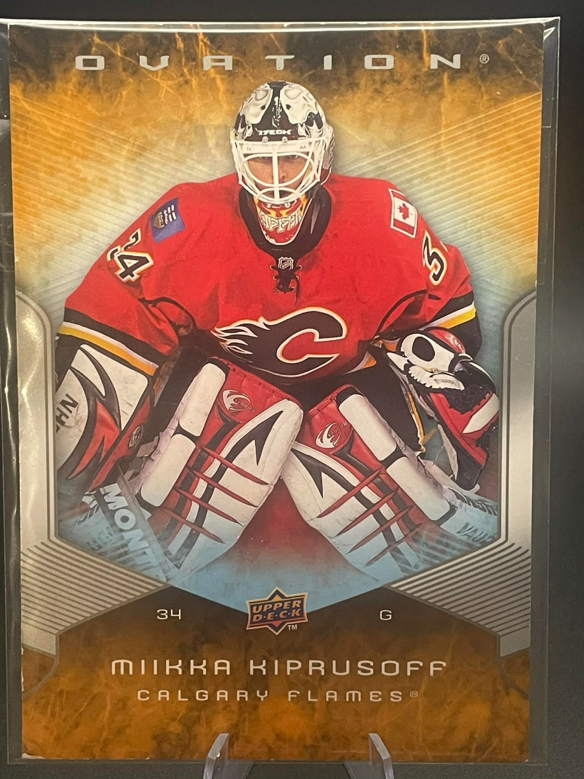 2008-09 Upper Deck Ovation Miikka Kiprusoff Calgary Flames #158 REF I