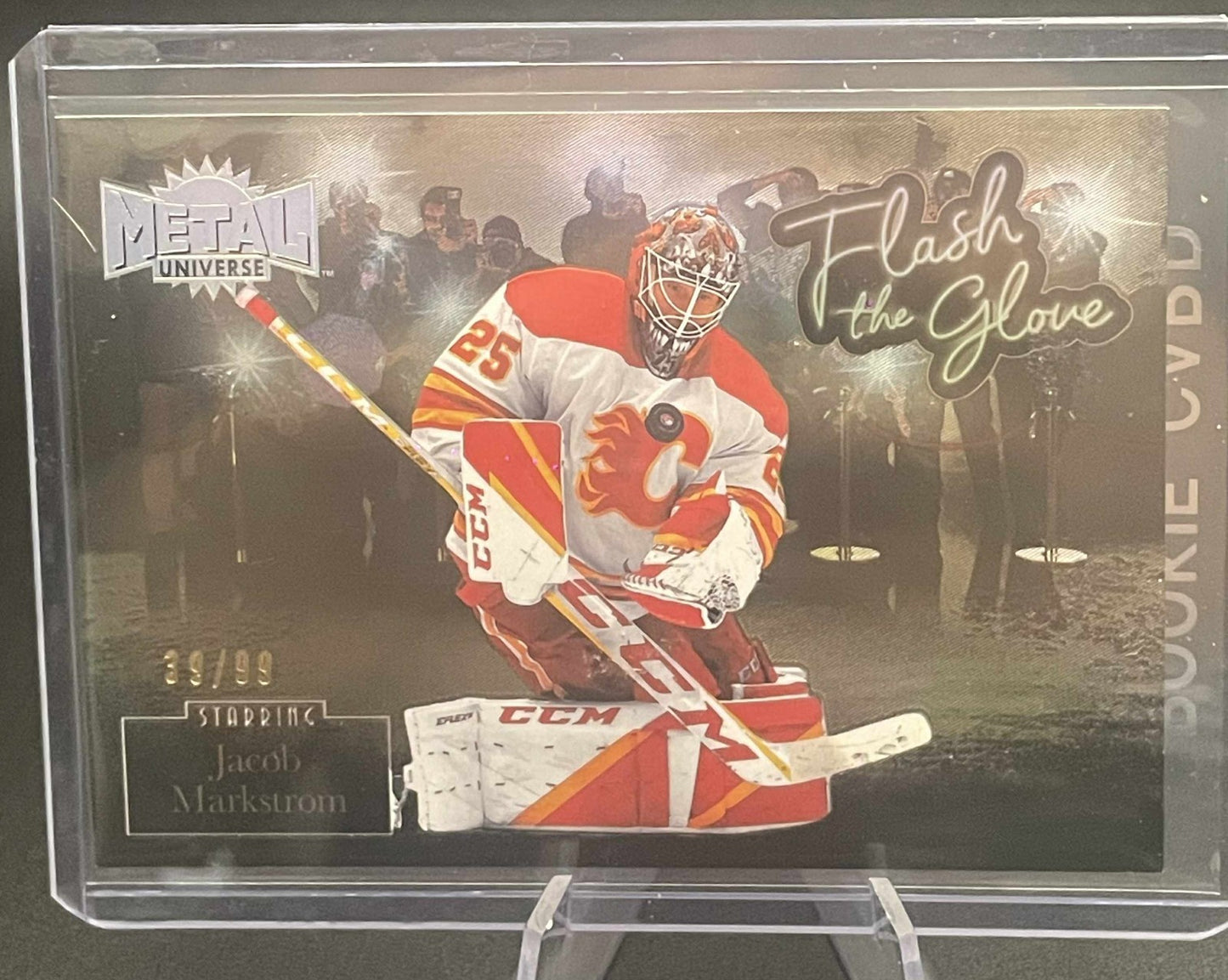 2022-23 Skybox Metal Universe Flash the Glove Gold /99 Jacob Markstrom #FL-42022