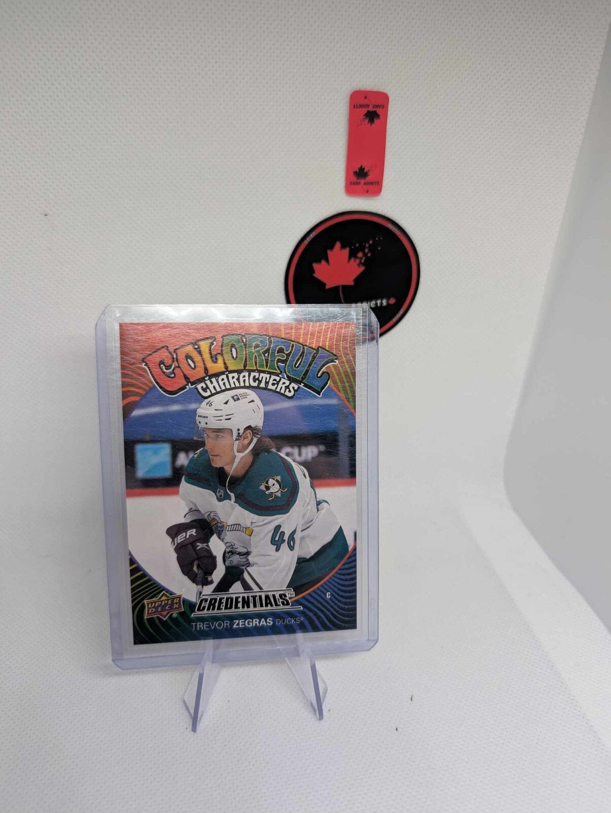 2021-22 Upper Deck Credentials Colorful Characters Rookies Trevor Zegras #CC-1