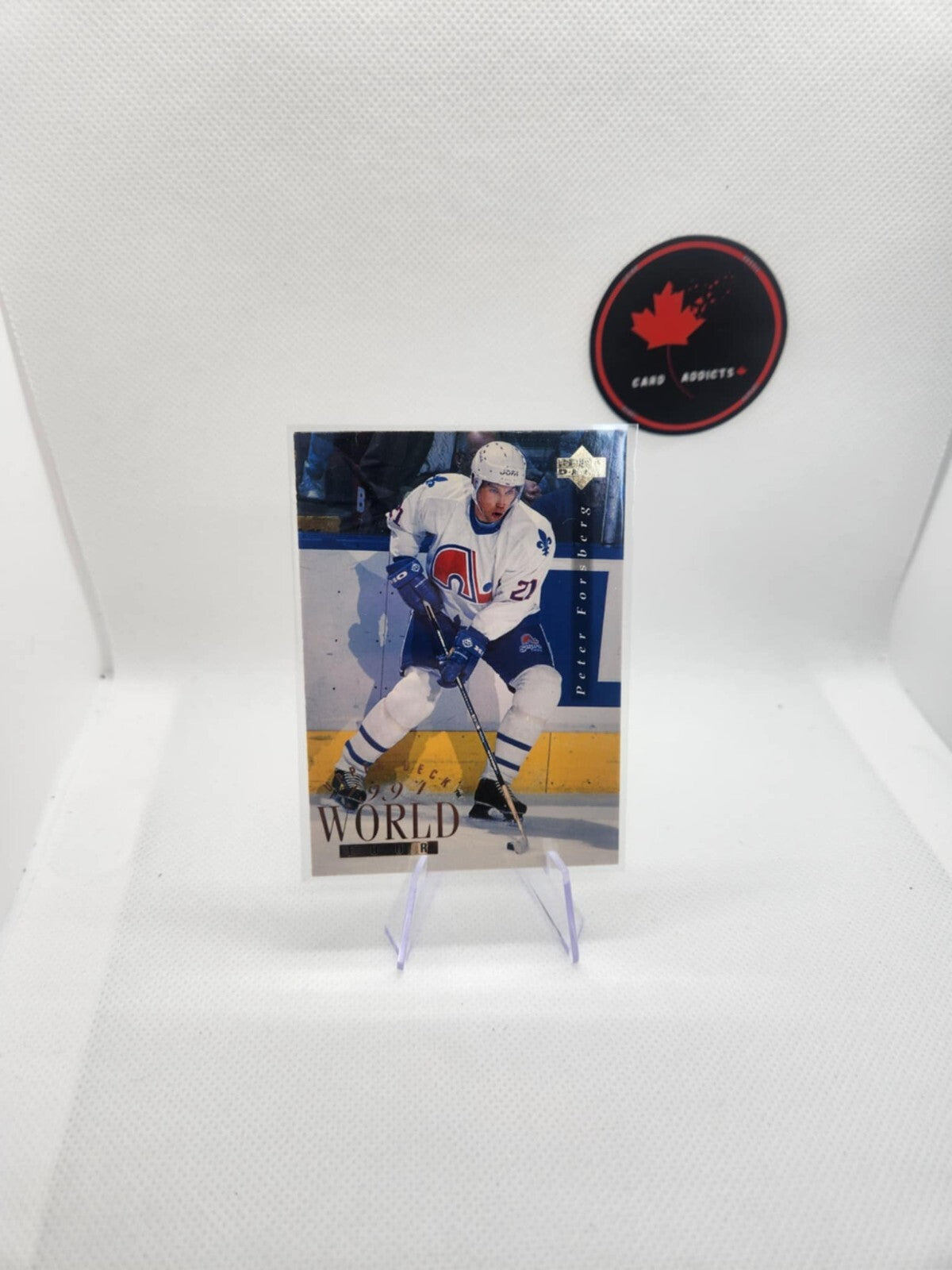 1994-95 Upper Deck 1994 World Tour #555 Peter Forsberg Quebec Nordiques