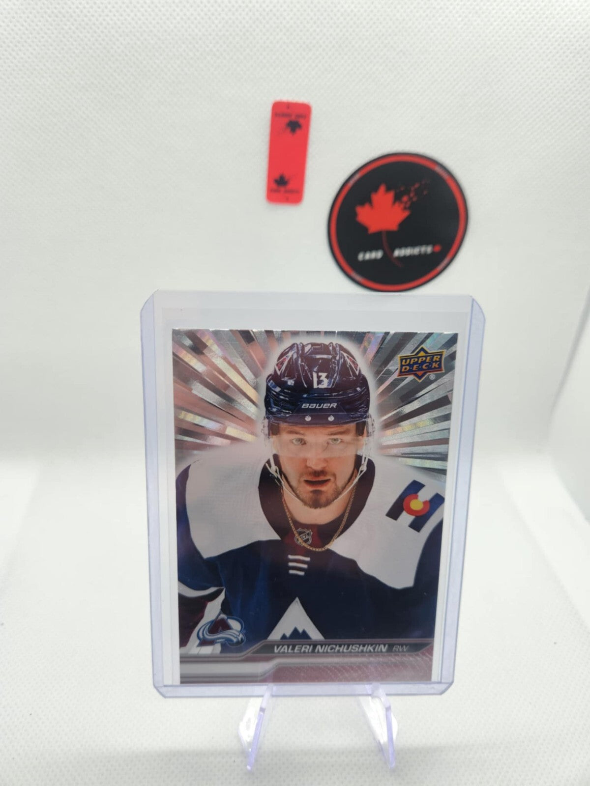 2023-24 Upper Deck Series 1 Outburst Silver #43 VALERI NICHUSHKIN - COLORADO