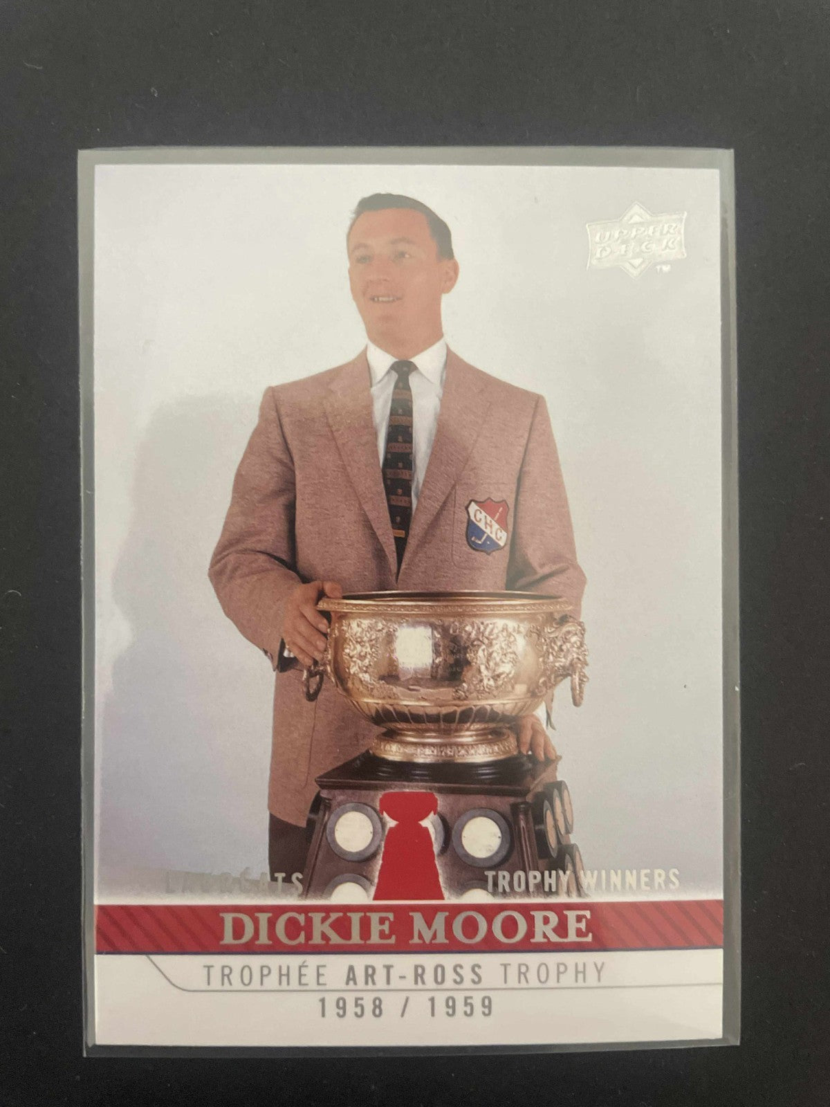 2008-09 UD MONTREAL CANADIENS CENTENNIAL TROPHY WINNERS DICKIE MOORE REF I