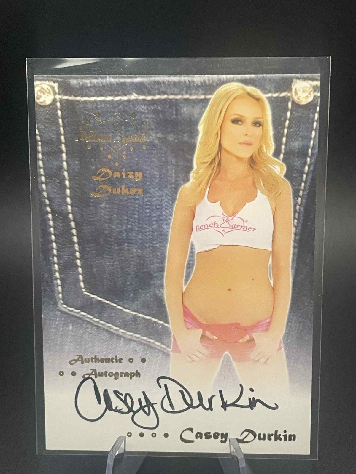 Casey Durkin 2012 Bench Warmer Signature Autograph Auto