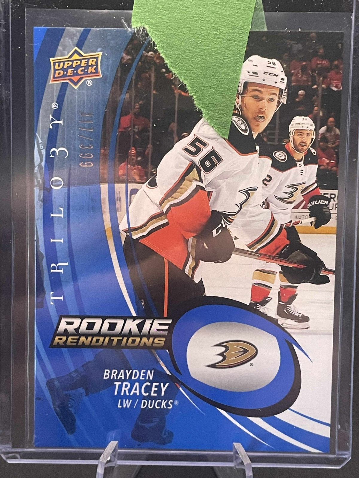 2022-23 Upper Deck Trilogy Rookie Renditions Blue Brayden Tracey /399 #RR-10