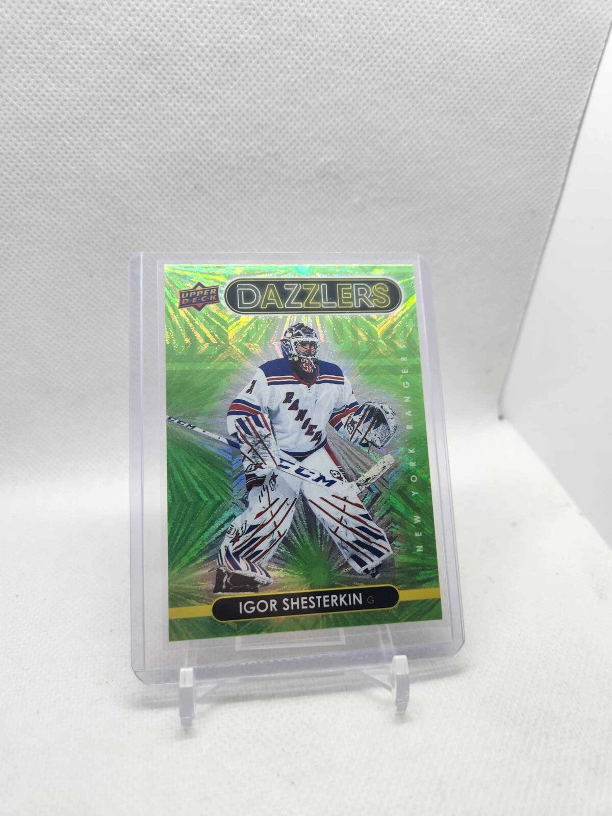 2021-22 UPPER DECK Green Dazzlers #DZ-32 Igor Shesterkin - New York Rangers