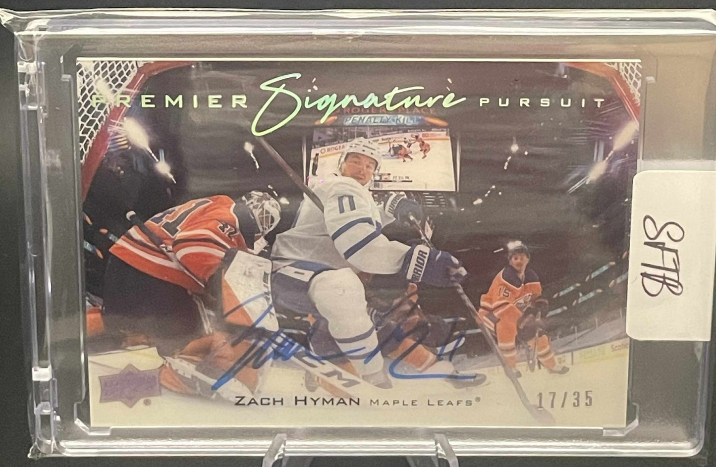 Zach Hyman 2019-20 Upper Deck Premier Signature Pursuit Autographed /35