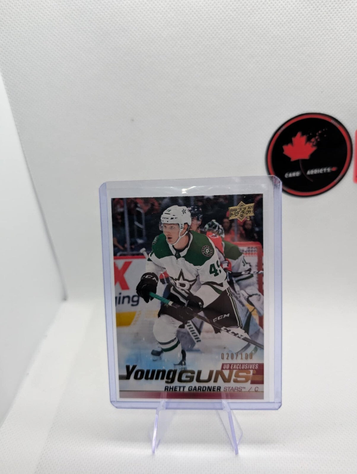 2019-20 Upper Deck Young Guns UD Exclusives /100 Rhett Gardner #465 Rookie RC