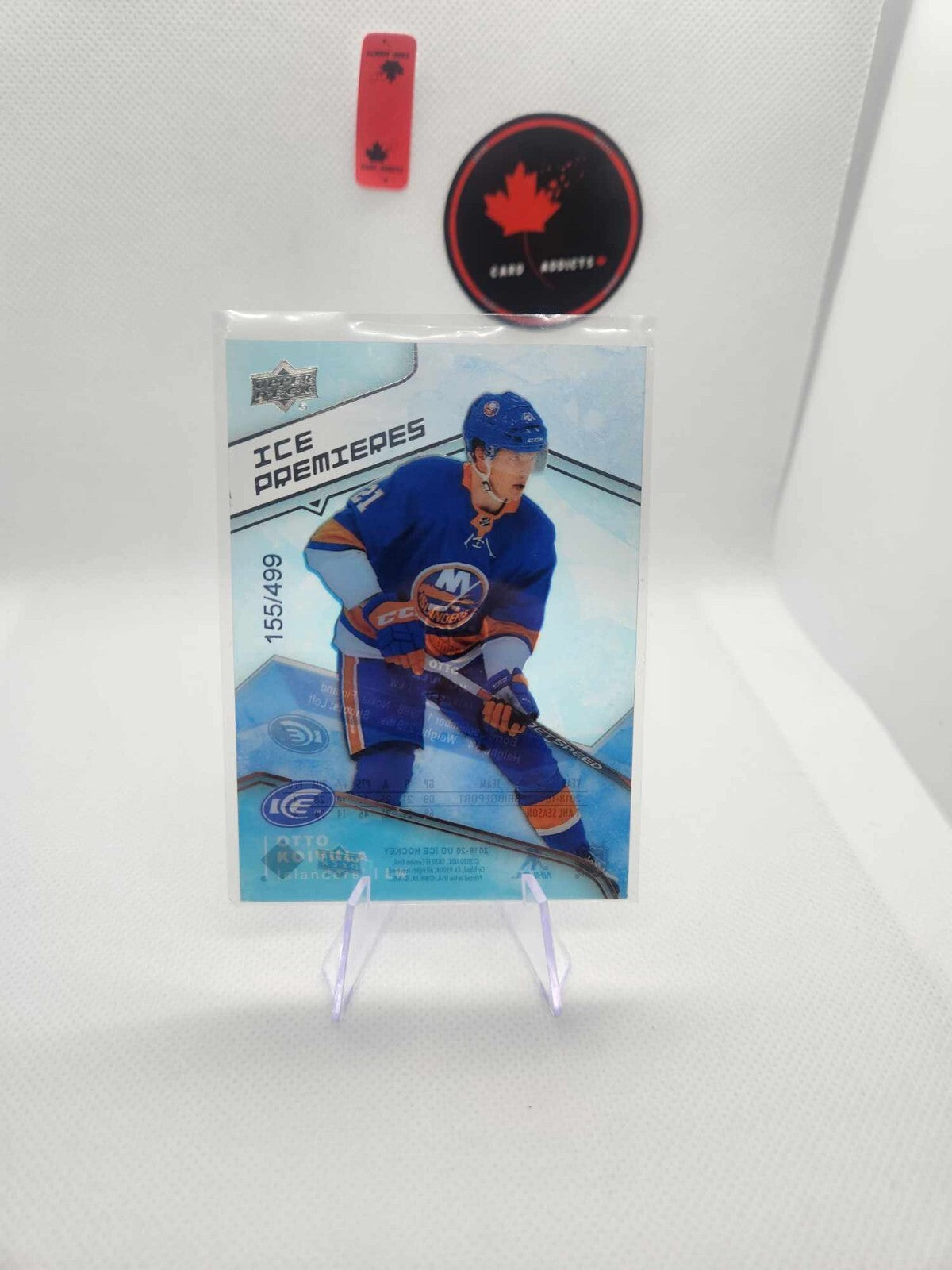 2019-20 ICE PREMIERES OTTO KOIVULA ROOKIE /499 NEW YORK ISLANDERS #113