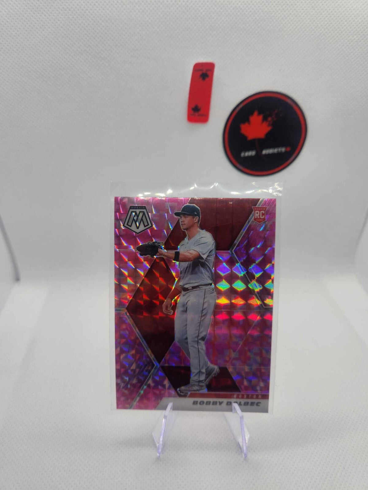 2021 Panini Mosaic #241 Bobby Dalbec Pink Camo Rookie